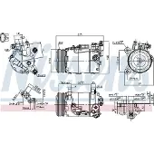 Nissens Kompressor för luftkonditionering 890600
