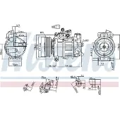 Nissens Kompressor för luftkonditionering 890551