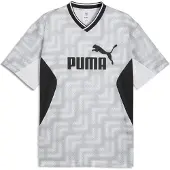 Puma Ess Block Relaxed Fit Kortärmad T-shirt Med V-ringning