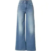 Levi's Jeans '728 High Rise Wide Leg' blå denim