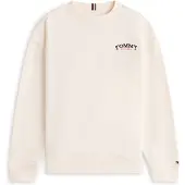 Tommy Hilfiger Logo Embroidery Terry Crew Neck Sweatshirt
