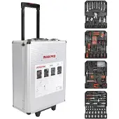 Workpro WP1050 Rullväska, bestyckad 1050 delar (L x B x H) 37 x 20 x 51 cm