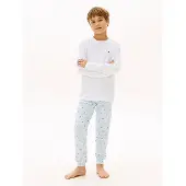 Tommy Hilfiger Signature Cuffed Leg Long Pyjama Set