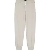 BOSS Stretch-cotton tracksuit bottoms with embroidered logo