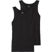 Name it Linne - Noos - NkmTank - 2-pack - Svart - - 9-10 år (134-140) - Linne