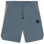 HUGO x RB cotton-terry shorts with bull motif