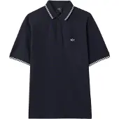 Armani Exchange för män. XM001287AF17321UB101 Polo Piqué marinblå (XL), Casual, Bomull, Klassisk, Kort ärm, Marino