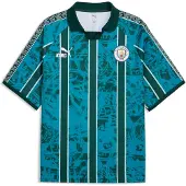 Puma Manchester City Fotbollströja King Retro - Tropisk blå/Deep Navy - , storlek Large
