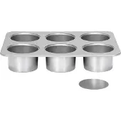 Patisse Mini 6 formar till kakor med avtagbar botten 8 cm SILVER-TOP