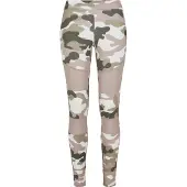 Urban Classics Leggings khaki / mörkgrön / rosa / vit