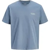 Jack & Jones Junior T-shirt 'JJEArchive' ljusbeige / safir