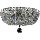 Maytoni Kristall taklampa Basfor, dimbar, Aluminium / grå / zink, Vardagsrum / matsal, Metall, Taklampa