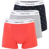 Calvin Klein 3 Pack Relaxed Dart Trunks - Icon Cotton Stretch