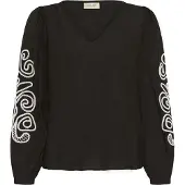 Cream Blus 'Danielle' svart / vit