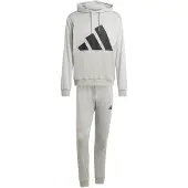 Adidas Träningsoverall 'BIG LOGO HOODED' grå / svart