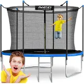Neo-Sport Trädgårdstrampolin 312 cm / 10 fot med innernät och stegar