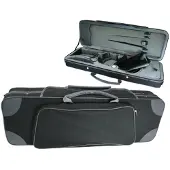 GSJ Styro Oblong Violin Case 4/4 Black and Grey