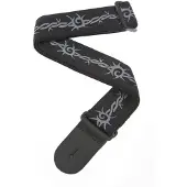 Daddario 50F04 Woven Guitar Strap Barbed Wire