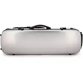 Young Cases Young Polycarbonate Oblong Violin Case Brushed Silver