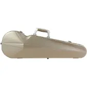 Bam LOpera Supreme Polycarbonate Violin Case Champagne & Silver
