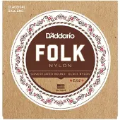 Daddario EJ32 Folk Nylon Classical Guitar Strings with Ball End