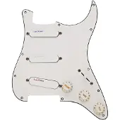 Lace Pickups Lace Sensor Blue/Silver/Red Loaded Pickguard SSS White