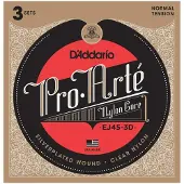 D'addario And Co EJ45-3D 3-Pack Pro-Arte Normal Tension