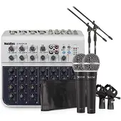SubZero 8 Kanals Mini Mixer och Mikrofonpaket