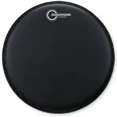 Aquarian Hi-Velocity Black Texture Coated Power Dot 13" Drum Head