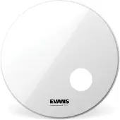 Evans EQ3 Resonant Smooth White Bass Drum Head 24"