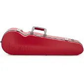 Bam Graffiti Hightech Contoured Violin Case Raspberry Red & Silver