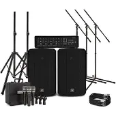 SubZero SZPA-410 175W 10-tums PA-System med Mikrofoner och Stativ