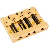 Fender HiMass 4-String Bass Bridge Assembly With Brass Saddles Gold