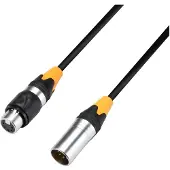 Adam hall 4 STAR DGH 1000 IP65 XLR Anslutningskabel [1x XLR-hankontakt 5-polig - 1x XLR-honkontakt 5-polig] 10 m Svart