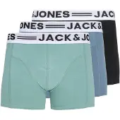 Jack & Jones Boxershorts - 3-pack - Noos - Känsla - Mineral Blue - - 16 år (176) - Boxershorts