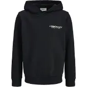 JJ REBEL Sweatshirt 'JREBZACK' svart / vit