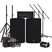 SubZero SZPA-815 300W 15-tums PA-System med Mikrofoner och Stativ