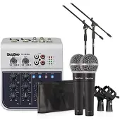 SubZero 4-Kanals Mini Mixer och Mikrofonpaket