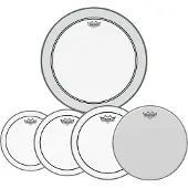 Remo Pinstripe Tom Pack - 10 12 14" Heads + Free 14 Ambassador