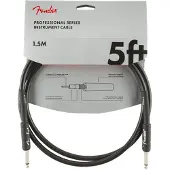 Fender Professional 5ft Straight Instrument Cable Black