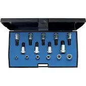 Gedore 1815628 Hylsnyckel-bitsinsats-set 1/4 15 delar 1815628