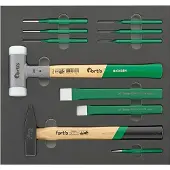 Fortis Verktygspaket 4063726002280; 375x390x30 mm; 11 st.