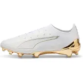 Puma Ultra 6 Ultimate Fg White Gold - White/guld/Svart - Gräs (Fg), storlek 40