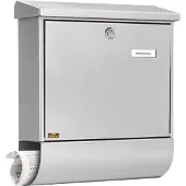 Burg wachter 31440 VARIO 8672 Si Brevlåda Stålbleck Silver Nyckel
