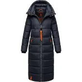 NAVAHOO quiltad vinterkappa för dam Kristallblume – Varm & Elegant