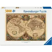 Ravensburger pussel med 5000 bitar - Uråldrig världskarta - För vuxna från 14 år och uppåt