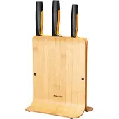 Fiskars Fiskars: Knivblock i bambu med 3 knivar FF