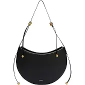 Furla för kvinnor. WB01868-BX3104 Moonstone läder axelremsväska svart (OSFA), Casual, Hud