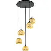 Eglo Hänglampa Albaraccin, dimbar, Svart, Vardagsrum / matsal, Metall, Pendellampa