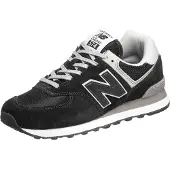 New Balance för män. ML574V3 Skodon 574v2 Evergreen svart (45), Tyg, Karta, Före, Nyckelband, Casual